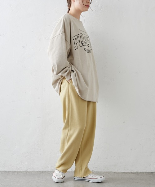 PUAL CE CIN（ピュアルセシン）の「針抜きリブインナーパンツ（その他パンツ・レディース・ブラック/ブラウン/マスタード/ナチュラル・FREE）」の6枚目の写真