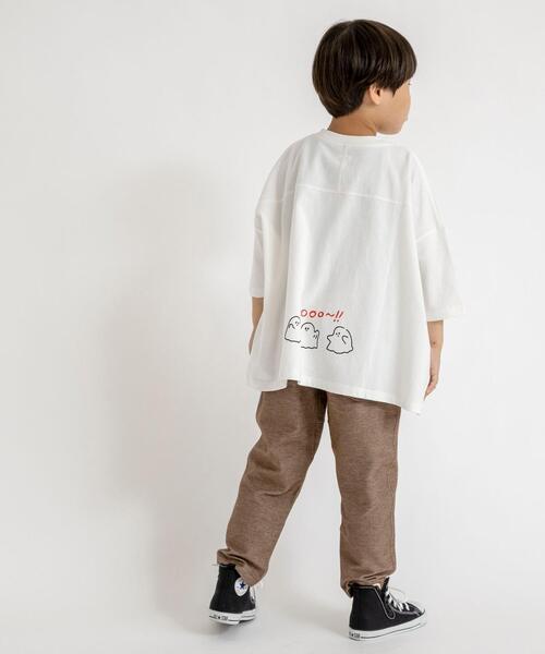 coen（コーエン）の「【coen キッズ】ハロウィンビッグ8分袖チュニックTシャツ（Tシャツ/カットソー・キッズ・ホワイト/ブラック・100/110/120/130）」の11枚目の写真