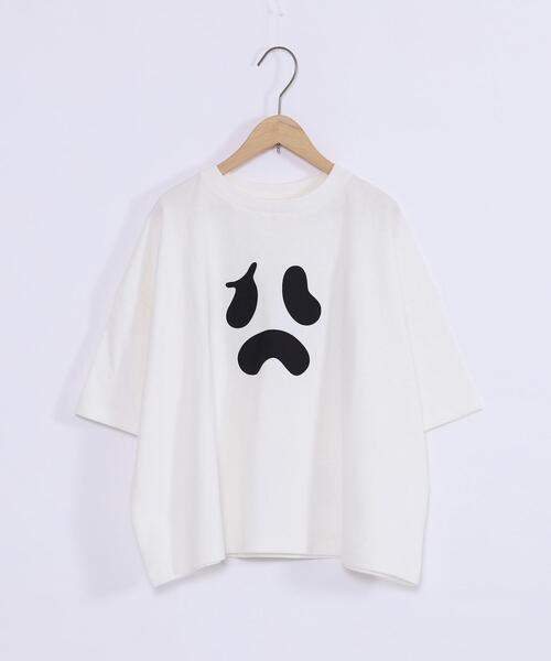 coen（コーエン）の「【coen キッズ】ハロウィンビッグ8分袖チュニックTシャツ（Tシャツ/カットソー・キッズ・ホワイト/ブラック・100/110/120/130）」の5枚目の写真