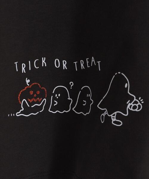 coen（コーエン）の「【coen キッズ】ハロウィンビッグ8分袖チュニックTシャツ（Tシャツ/カットソー・キッズ・ホワイト/ブラック・100/110/120/130）」の6枚目の写真