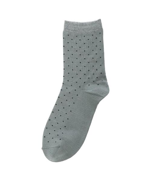 koe（コエ）の「TOPラメニットドット*（ソックス/靴下・レディース・グリーン/パープル/ブラック/ライトグレー・FREE）」の7枚目の写真