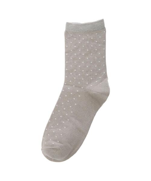 koe（コエ）の「TOPラメニットドット*（ソックス/靴下・レディース・グリーン/パープル/ブラック/ライトグレー・FREE）」の12枚目の写真