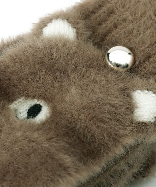 DRESKIP（ドレスキップ）の「◆アニマルシャギー手袋（手袋・レディース・ブラック/ダークブラウン/サンドベージュ・00）」の6枚目の写真