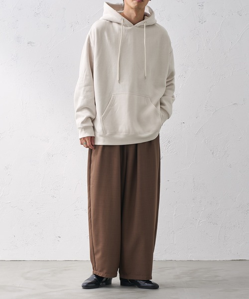 epnok(エプノック)の「サイドオープンパーカー(パーカー・メンズ・グレイッシュブルー/ブラック/アイボリー・MEDIUM/LARGE/SMALL)」の10枚目の写真