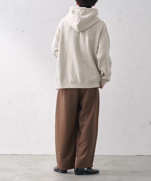 epnok(エプノック)の「サイドオープンパーカー(パーカー・メンズ・グレイッシュブルー/ブラック/アイボリー・MEDIUM/LARGE/SMALL)」の15枚目の写真