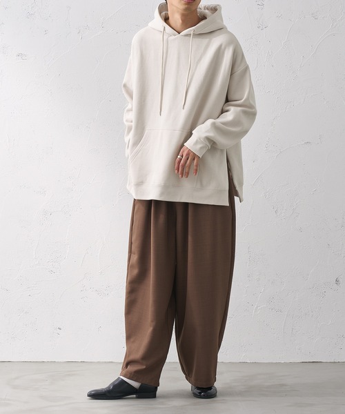 epnok(エプノック)の「サイドオープンパーカー(パーカー・メンズ・グレイッシュブルー/ブラック/アイボリー・MEDIUM/LARGE/SMALL)」の12枚目の写真