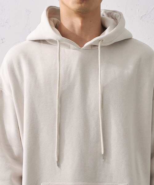 epnok(エプノック)の「サイドオープンパーカー(パーカー・メンズ・グレイッシュブルー/ブラック/アイボリー・MEDIUM/LARGE/SMALL)」の17枚目の写真