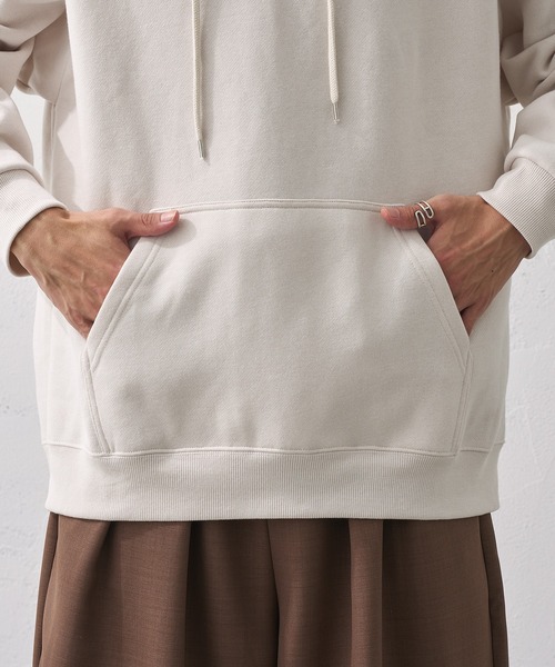 epnok(エプノック)の「サイドオープンパーカー(パーカー・メンズ・グレイッシュブルー/ブラック/アイボリー・MEDIUM/LARGE/SMALL)」の19枚目の写真