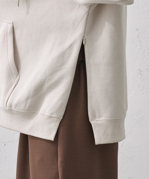 epnok(エプノック)の「サイドオープンパーカー(パーカー・メンズ・グレイッシュブルー/ブラック/アイボリー・MEDIUM/LARGE/SMALL)」の21枚目の写真