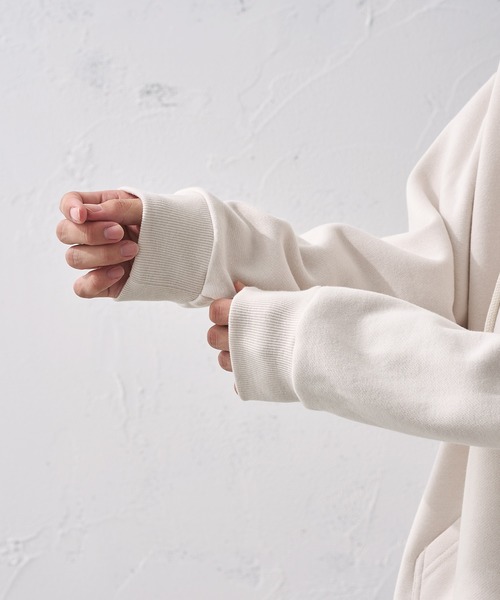 epnok(エプノック)の「サイドオープンパーカー(パーカー・メンズ・グレイッシュブルー/ブラック/アイボリー・MEDIUM/LARGE/SMALL)」の22枚目の写真