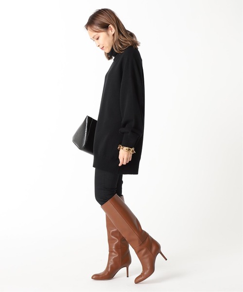 Deuxieme Classe（ドゥーズィエムクラス）の「*JUSPER タートルネックプルオーバー（ニット/セーター・レディース・ブラック/ブラウン/カーキ/ネイビー・FREE）」の9枚目の写真