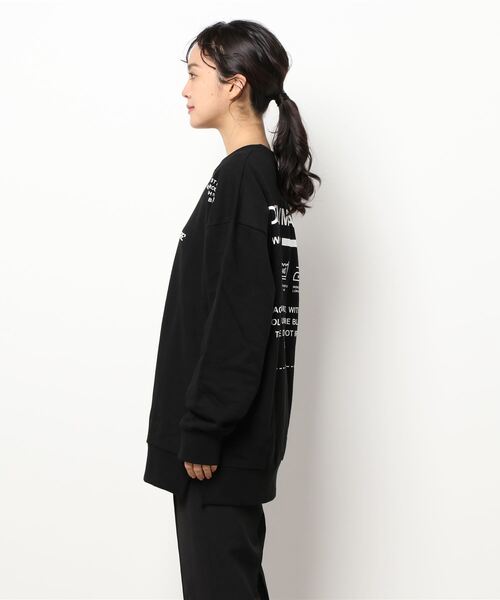 VIBGYOR（ヴィブジョー）の「「CAMP」Laundry symbol white sweatshirt（Tシャツ/カットソー・レディース・ホワイト/ブラック・FREE）」の19枚目の写真