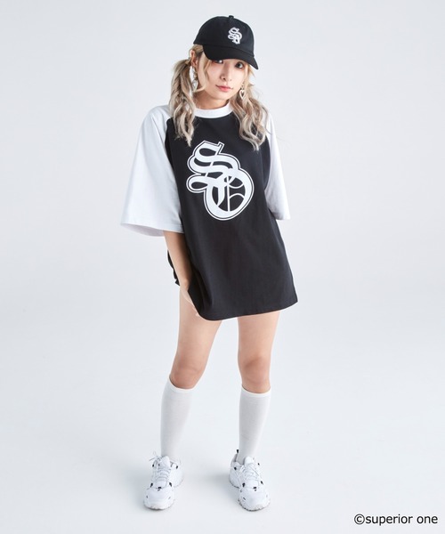 WEGO GRAPHICS(ウィゴーグラフィックス)の「WEGO/superior oneコラボラグランビッグT(Tシャツ/カットソー・メンズ・ホワイト/ブラック・FREE)」の8枚目の写真