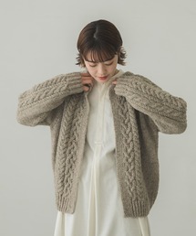 かぐれ | アラン柄クルーネックカーディガン(ニット/セーター)