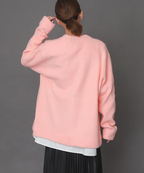 SENSE OF PLACE by URBAN RESEARCH（センスオブプレイスバイアーバンリサーチ）の「モヘアライクVネックカーディガン（カーディガン/ボレロ・メンズ・ネイビー/ブルー/グリーン/アイボリー/ライトピンク/ブラウン・MEDIUM/LARGE）」の8枚目の写真