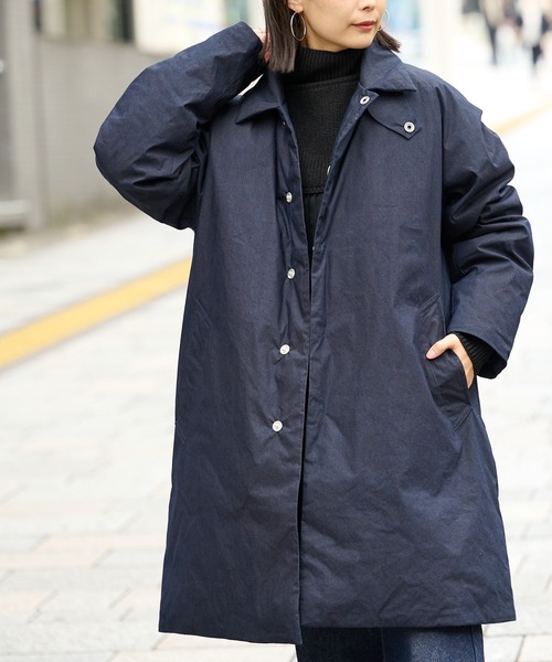 DESCENTE PAUSE（デサントポーズ）の「《ユニセックス》【DESCENTE PAUSE/デサントポーズ】SOUTIEN COLLAR DOWN COAT（ダウンジャケット/コート・レディース・ブラック/ネイビー・X-SMALL/MEDIUM/0）」の11枚目の写真