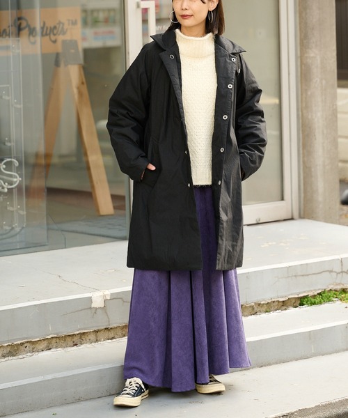 DESCENTE PAUSE（デサントポーズ）の「《ユニセックス》【DESCENTE PAUSE/デサントポーズ】SOUTIEN COLLAR DOWN COAT（ダウンジャケット/コート・レディース・ブラック/ネイビー・X-SMALL/MEDIUM/0）」の17枚目の写真