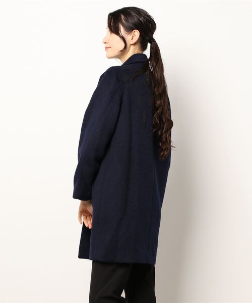 M.deux（エムドゥ）の「シャギーチェスターコート（チェスターコート・レディース・ネイビー・MEDIUM）」の11枚目の写真