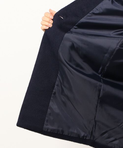 M.deux（エムドゥ）の「シャギーチェスターコート（チェスターコート・レディース・ネイビー・MEDIUM）」の6枚目の写真