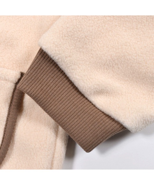 BeBe/フリースパイピングリボンノーカラーブルゾン(90~150cm)