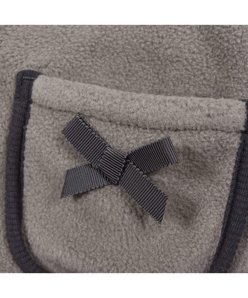 BeBe/フリースパイピングリボンノーカラーブルゾン(90~150cm)