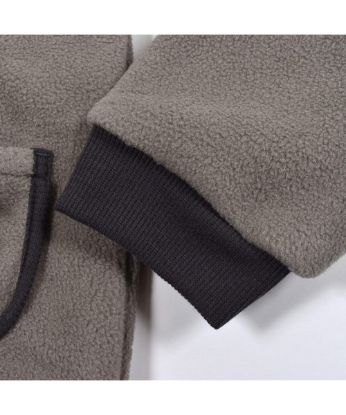 BeBe/フリースパイピングリボンノーカラーブルゾン(90~150cm)