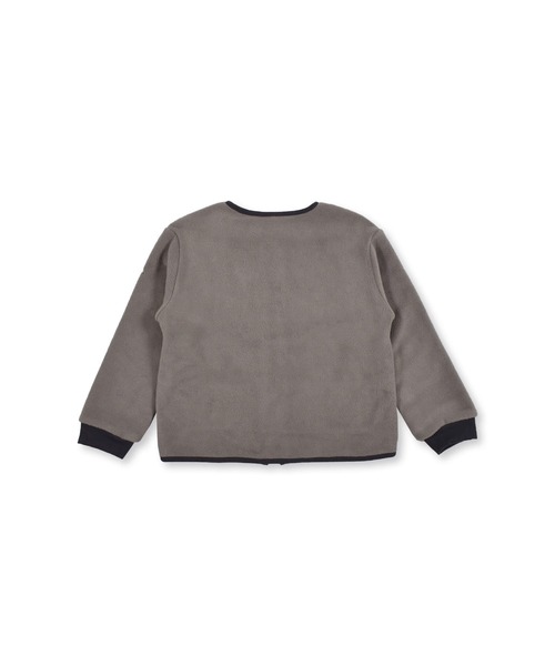 BeBe/フリースパイピングリボンノーカラーブルゾン(90~150cm)