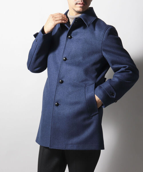 NOLLEY'S goodman(ノーリーズグッドマン)の「ウール カシミヤブレンド ステンカラーコート(ステンカラーコート・メンズ・ネイビー/ブルー・MEDIUM/SMALL/LARGE/X-LARGE)」の20枚目の写真