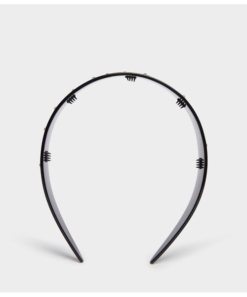 J&M Davidson（ジェイアンドエムデヴィッドソン）の「ワイド ヘッドバンド（ヘアバンド・レディース・ブラック/シルバー・FREE）」の8枚目の写真