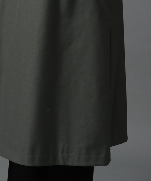 HARE(ハレ)の「オーバーサイズタイロッケンコート(HARE)(チェスターコート・メンズ・ブラック/グリーン・SMALL/MEDIUM)」の9枚目の写真