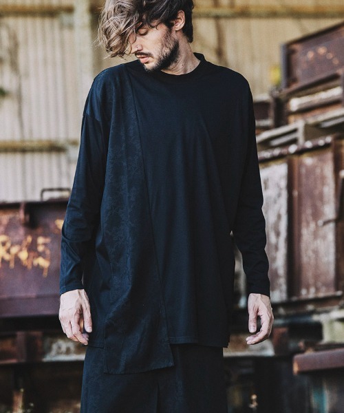 NO ID.(ノーアイディ)の「mlt3702-ポインテッドJQ-BIG-PO プルオーバー(Tシャツ/カットソー・メンズ・ブラック/ブラック系その他/レオパード・ONE SIZE)」の20枚目の写真