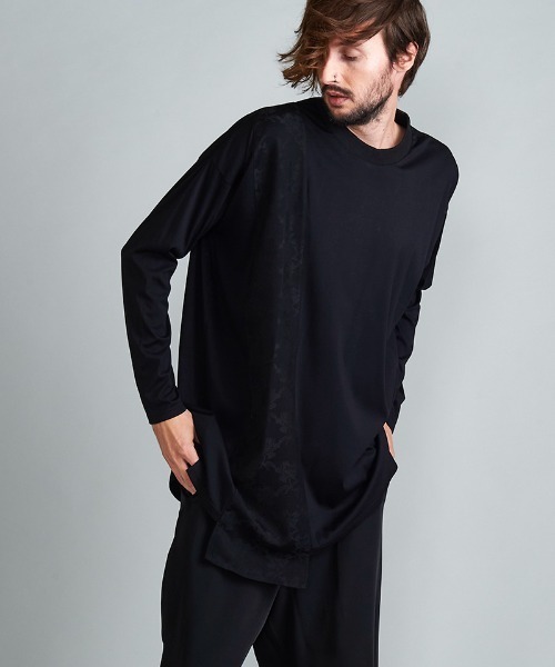 NO ID.(ノーアイディ)の「mlt3702-ポインテッドJQ-BIG-PO プルオーバー(Tシャツ/カットソー・メンズ・ブラック/ブラック系その他/レオパード・ONE SIZE)」の22枚目の写真