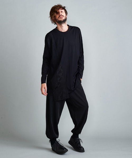 NO ID.(ノーアイディ)の「mlt3702-ポインテッドJQ-BIG-PO プルオーバー(Tシャツ/カットソー・メンズ・ブラック/ブラック系その他/レオパード・ONE SIZE)」の13枚目の写真