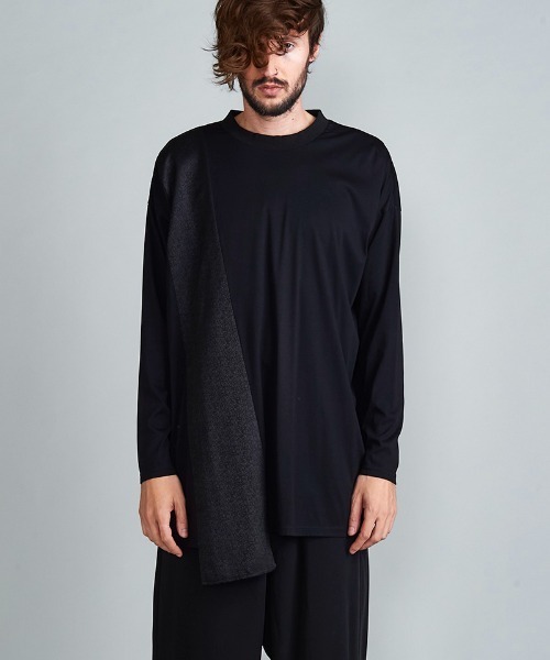 NO ID.(ノーアイディ)の「mlt3702-ポインテッドJQ-BIG-PO プルオーバー(Tシャツ/カットソー・メンズ・ブラック/ブラック系その他/レオパード・ONE SIZE)」の17枚目の写真