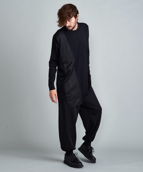 NO ID.(ノーアイディ)の「mlt3702-ポインテッドJQ-BIG-PO プルオーバー(Tシャツ/カットソー・メンズ・ブラック/ブラック系その他/レオパード・ONE SIZE)」の18枚目の写真