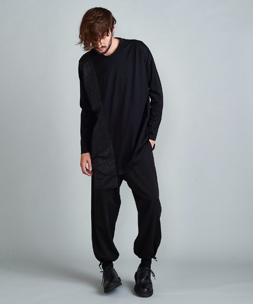 NO ID.(ノーアイディ)の「mlt3702-ポインテッドJQ-BIG-PO プルオーバー(Tシャツ/カットソー・メンズ・ブラック/ブラック系その他/レオパード・ONE SIZE)」の4枚目の写真