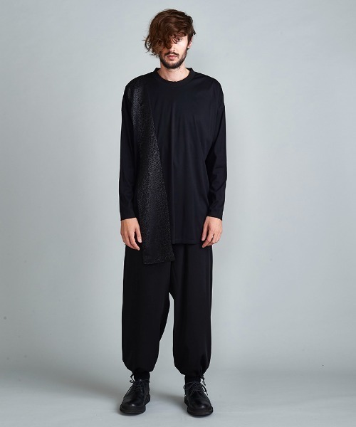 NO ID.(ノーアイディ)の「mlt3702-ポインテッドJQ-BIG-PO プルオーバー(Tシャツ/カットソー・メンズ・ブラック/ブラック系その他/レオパード・ONE SIZE)」の14枚目の写真