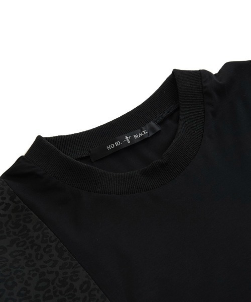 NO ID.(ノーアイディ)の「mlt3702-ポインテッドJQ-BIG-PO プルオーバー(Tシャツ/カットソー・メンズ・ブラック/ブラック系その他/レオパード・ONE SIZE)」の12枚目の写真