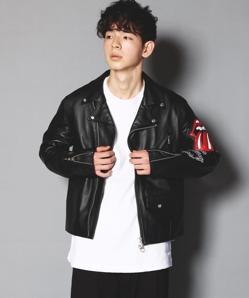 JACKROSE（ジャックローズ）の「B-TRS ラムレザーダブルライダース