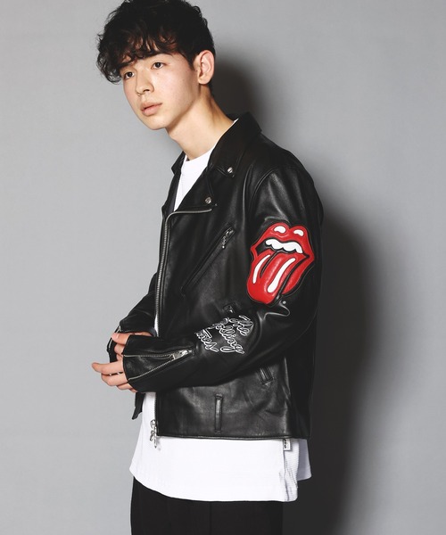 限定品 ジャックローズ ローリングストーンズ ダブル ライダースジャケット 黒 楽天市場】JACKROSE (M)THEROLLING STONES/【THE ROLLING STONES