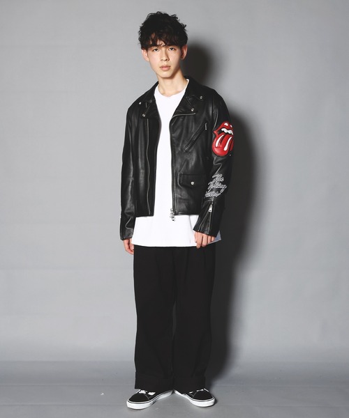 JACKROSE（ジャックローズ）の「B-TRS ラムレザーダブルライダース