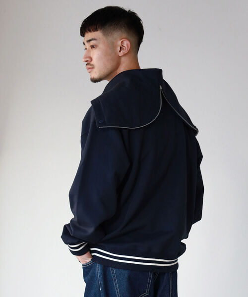 BEAMS(ビームス)の「BEAMS / カデット スウェットフディー(パーカー・メンズ・ネイビー/トップグレー・S/M/L/XL)」の10枚目の写真