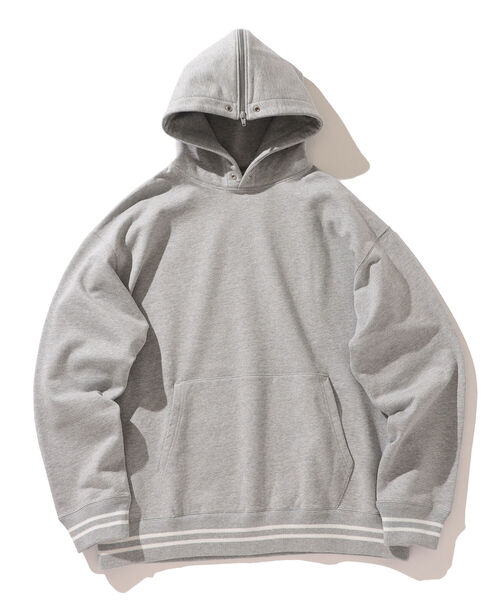 BEAMS(ビームス)の「BEAMS / カデット スウェットフディー(パーカー・メンズ・ネイビー/トップグレー・S/M/L/XL)」の3枚目の写真