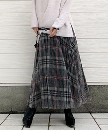 Q | チュールチェックスカート(スカート)