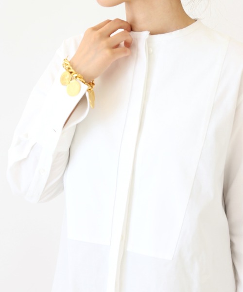 VERMEIL par iena(ヴェルメイユパーイエナ)の「《追加》THOMAS MASONブロードボザムシャツ◆(シャツ/ブラウス・レディース・ホワイト・FREE)」の13枚目の写真