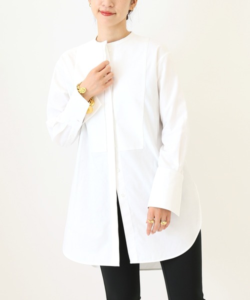 VERMEIL par iena(ヴェルメイユパーイエナ)の「《追加》THOMAS MASONブロードボザムシャツ◆(シャツ/ブラウス・レディース・ホワイト・FREE)」の8枚目の写真