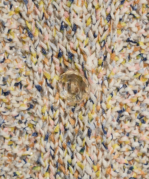 natural couture(ナチュラルクチュール)の「MIXテープヤーンプレイフルカーディガン(カーディガン/ボレロ・レディース・ベージュ系その他/ブルー系その他/イエロー系その他・FREE)」の18枚目の写真