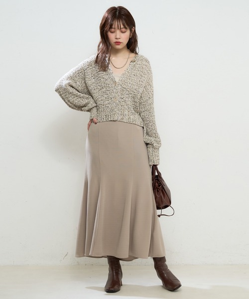 natural couture(ナチュラルクチュール)の「MIXテープヤーンプレイフルカーディガン(カーディガン/ボレロ・レディース・ベージュ系その他/ブルー系その他/イエロー系その他・FREE)」の6枚目の写真