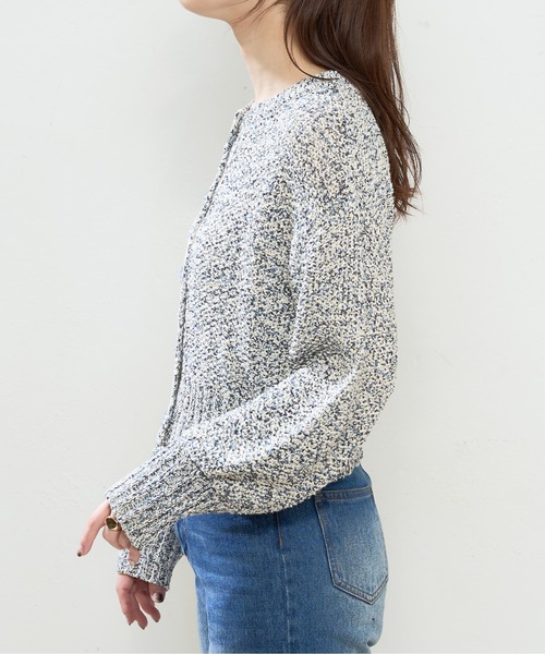 natural couture(ナチュラルクチュール)の「MIXテープヤーンプレイフルカーディガン(カーディガン/ボレロ・レディース・ベージュ系その他/ブルー系その他/イエロー系その他・FREE)」の20枚目の写真