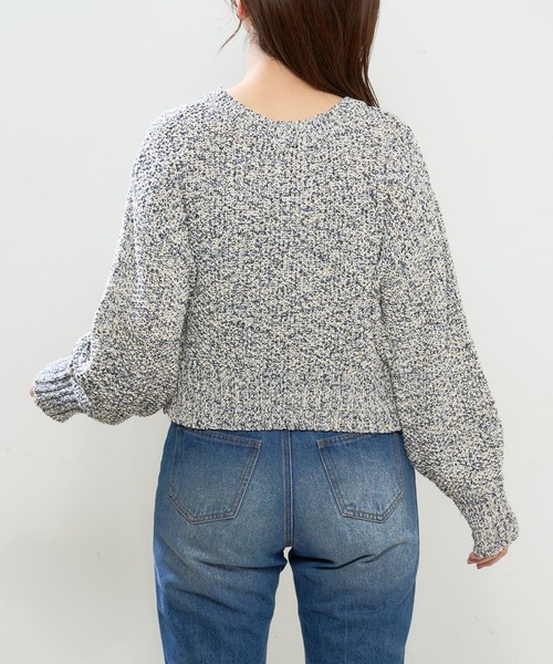 natural couture(ナチュラルクチュール)の「MIXテープヤーンプレイフルカーディガン(カーディガン/ボレロ・レディース・ベージュ系その他/ブルー系その他/イエロー系その他・FREE)」の21枚目の写真